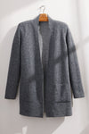 fair trade baby alpaca sweater cardigan jacket reversible top grey gray fair indigo organic ethically made