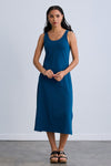 100% organic cotton midi dress