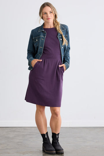 Women's Organic Cotton Cap Sleeve Dress with Pockets