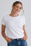 Women's Ultra 100% Organic Cotton Relaxed Crew Neck T-shirt