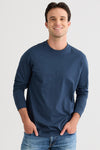 Men's Ultra 100% Organic Cotton Long Sleeve Crew Neck T-shirt
