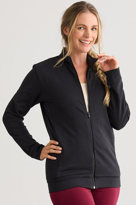 Women's Organic Cotton French Terry Full Zip Jacket
