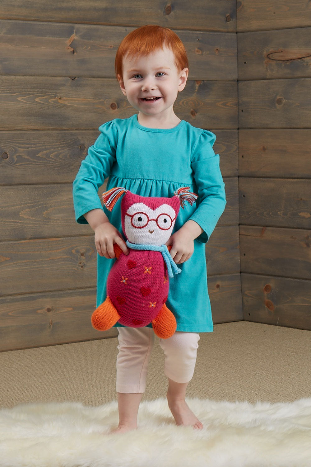 jody the owl organic cotton stuffed animal - ethically made - fair trade - fair indigo - joobles