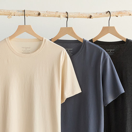 mens organic t-shirts - all cotton jersey fair trade clothing