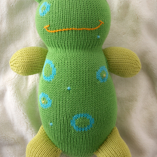 flop the frog organic cotton stuffed animal - ethically made - fair trade - fair indigo - joobles