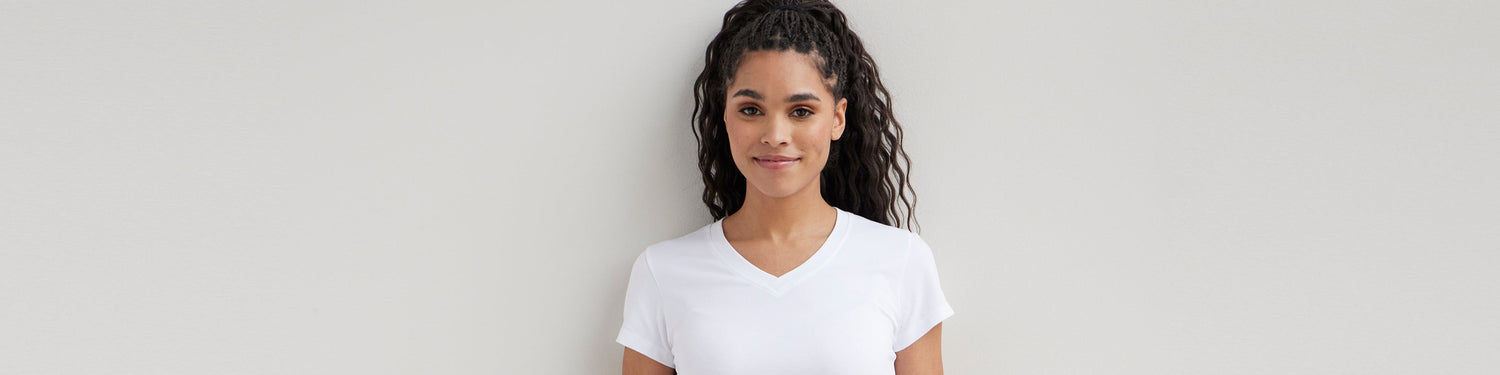 women's organic cotton v-neck t-shirts