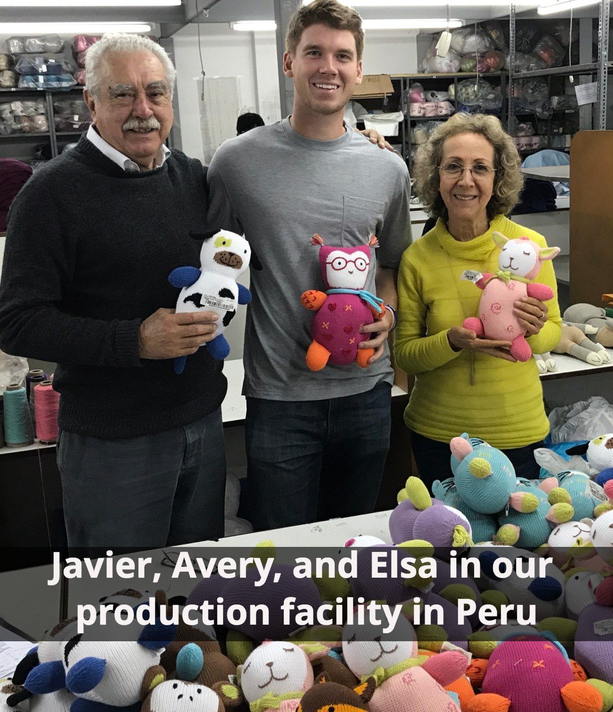 Avery with Javier and Elsa in Peru